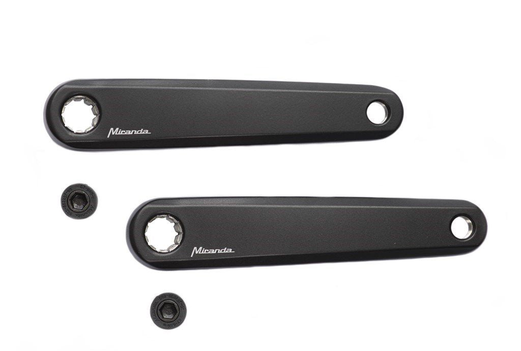 Satz Kurbeln E-Bike Aluminium 170 mm schwarz