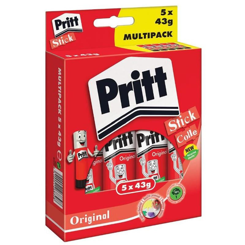 Quantore Pritt Klebestift 43g Multipack mit 5 Stück