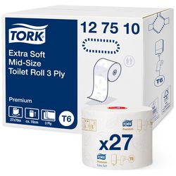 Toilettenpapier Tork T6 Premium weiß 3-lagig 27 Rollen