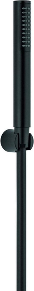 Plieger Napoli Badewannenset mit Handbrausestange Modell 1, Ständer inklusive Wandhalter und Brauseschlauch 150cm mattschwarz