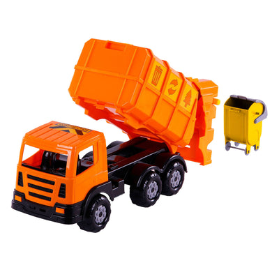 Cavallino Toys Cavallino XL Müllwagen Orange, 42 cm