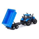 Cavallino Toys Cavallino Traktor mit Kippwagenanhänger blau, Skala 1:32 - afbeelding 3