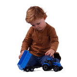 Cavallino Toys Cavallino Traktor mit Kippwagenanhänger blau, Skala 1:32 - afbeelding 4