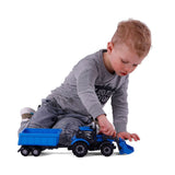 Cavallino Toys Cavallino Traktor mit Ladegerät und Versorgungskippenblau, Skala 1:32 - afbeelding 4
