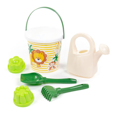 Cavallino Toys Cavallino XL Bucket Set mit Sandformen Leeuw, 8dlg.