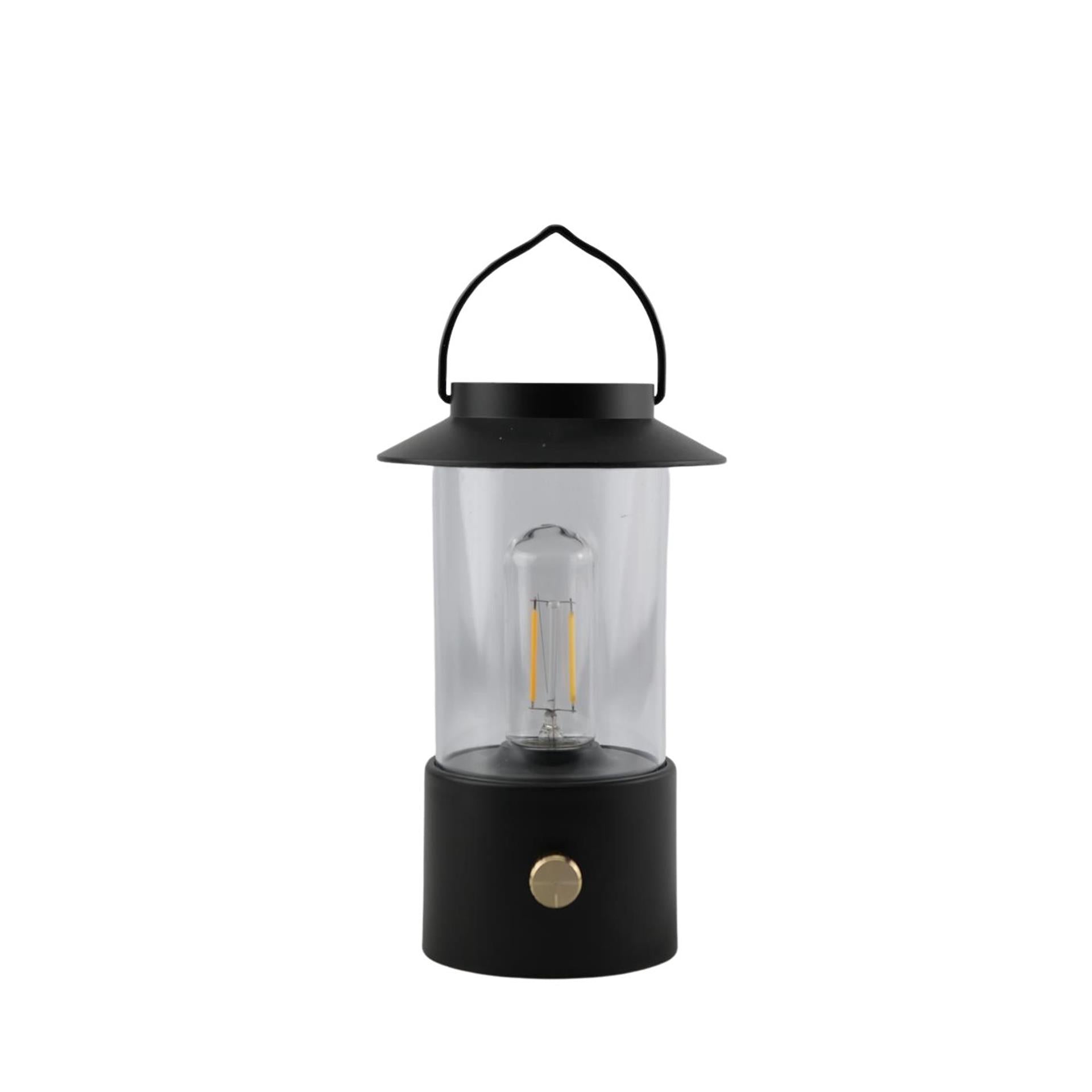 Anna's Collection LED-Laterne schwarz 24x9cm auf USB