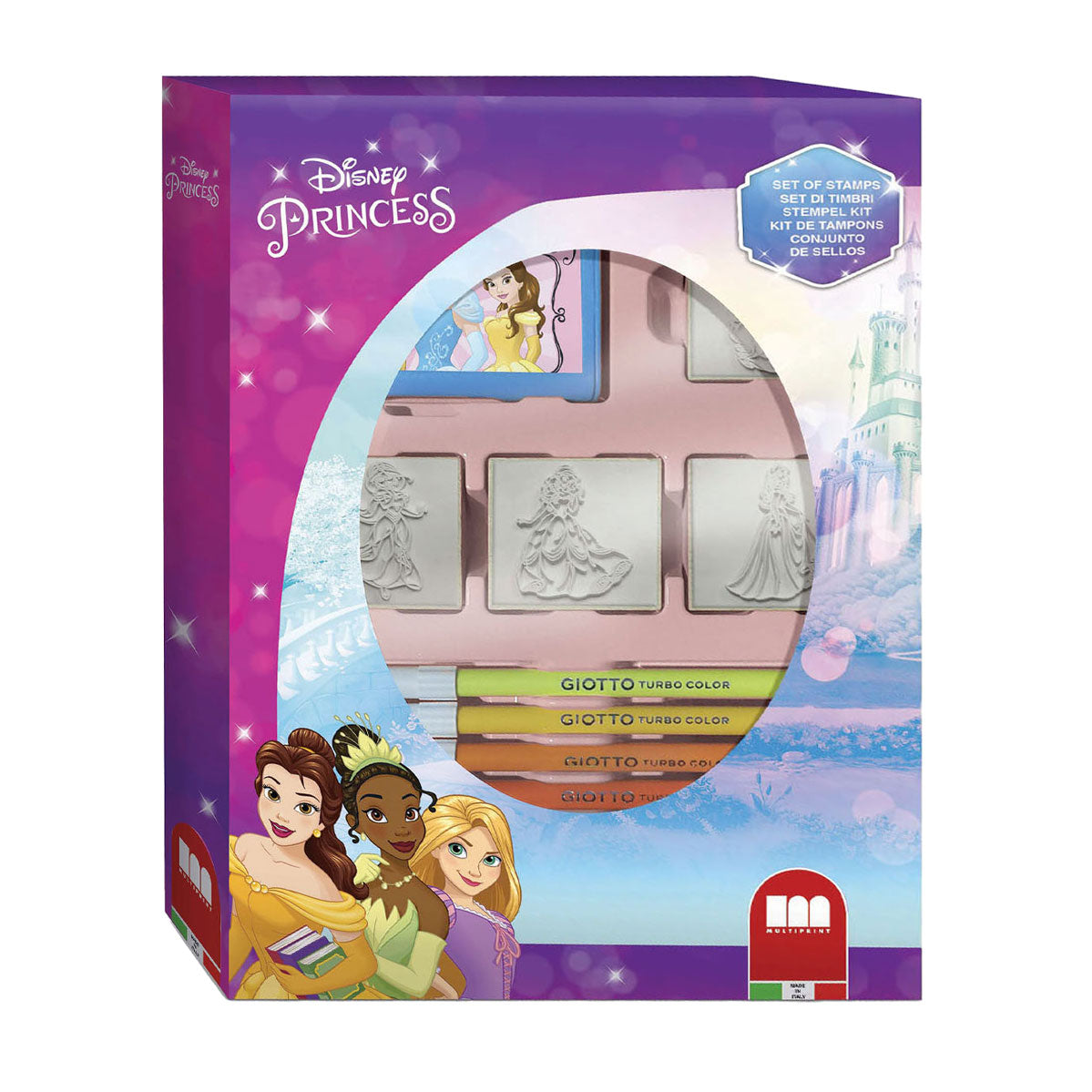 Multiprint -Prinzessin -Briefmarken -Set mit 4 Briefmarken