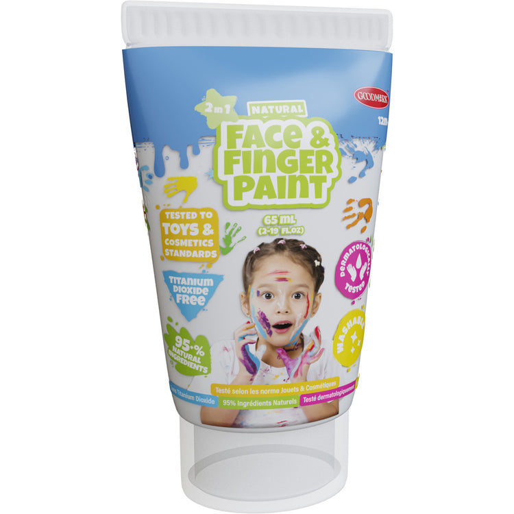 Boti natürlicher Gesichtsfingerpaintrohr weiß, 65 ml