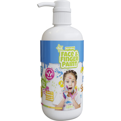Boti natürliche Gesichtsfingerpaintflasche mit Pumpe weiß, 1l