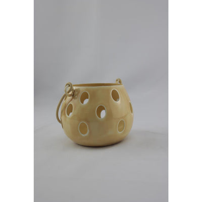 Laterne mit Mansion-Atmosphäre, beige, 11 x 11 x 8,5 cm