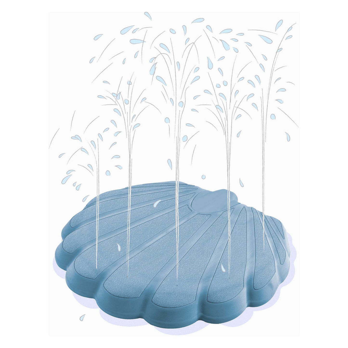 Big Splash Water Sproeier Shell Blau