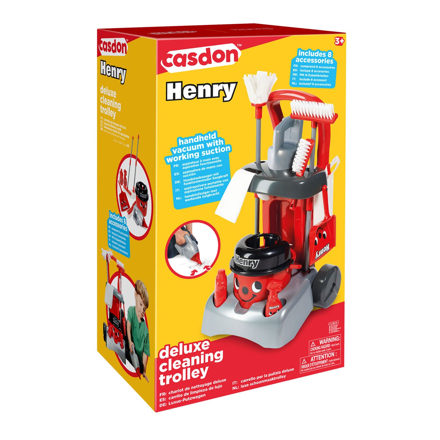 Casdon Reinigungswagen Henry Deluxe Spielset