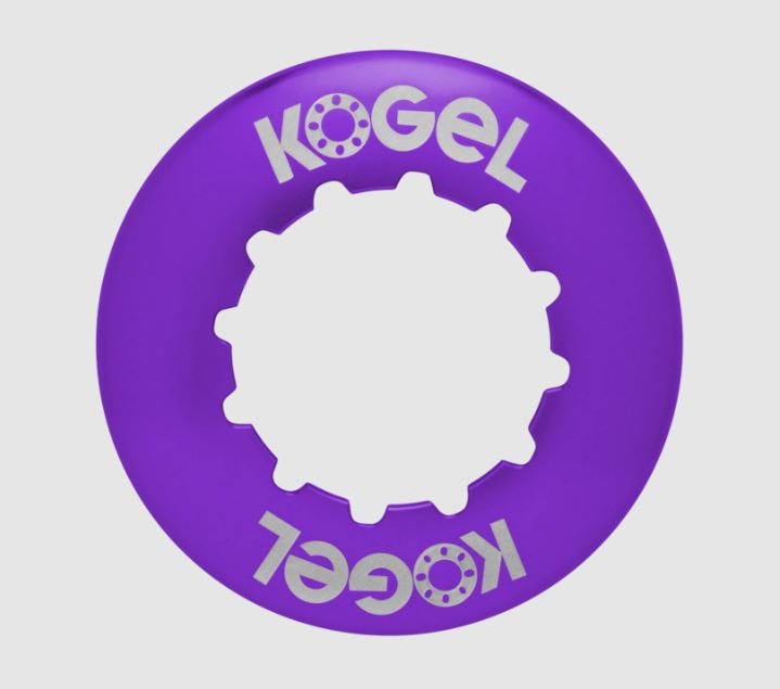 Ball-Sicherungsring, Centerlock-kompatibler Rotor-Sicherungsring innen, lila