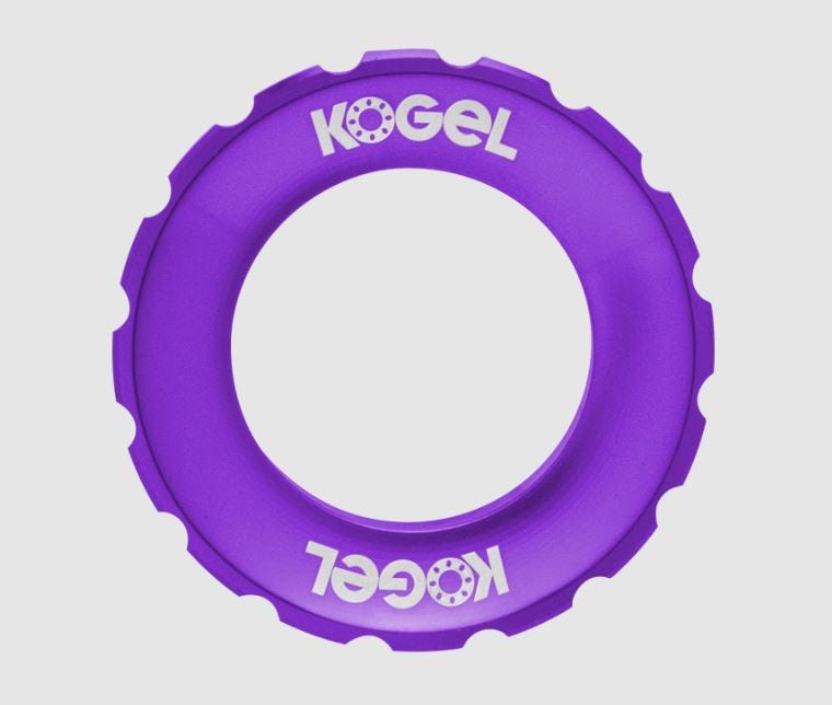 Ball-Sicherungsring, Centerlock-kompatibler Rotor-Sicherungsring, außen, lila