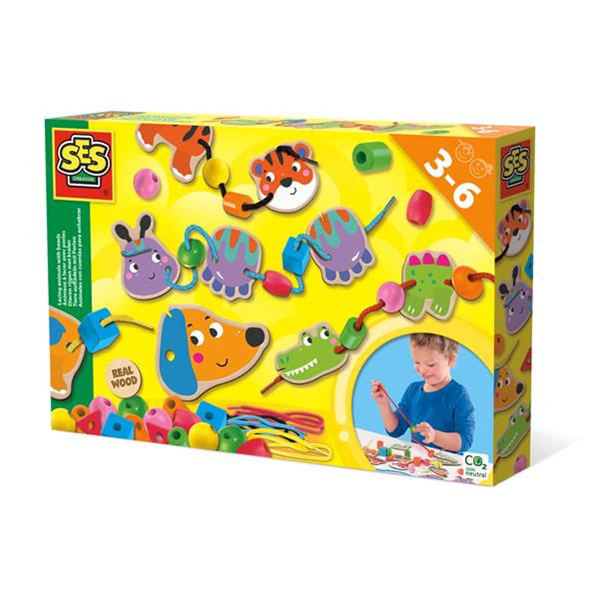 Ses Dieren String mit Perlen