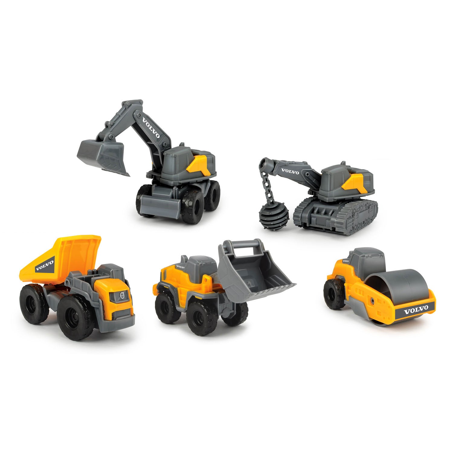 Dickie Volvo Micro Working Vehicles, 5st.