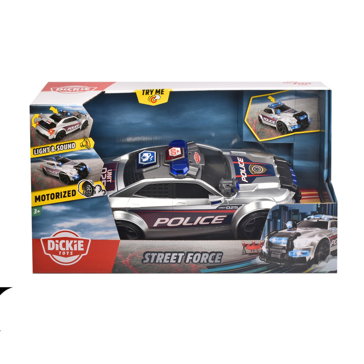 Dickie Police Car Street Force mit Licht und Klang