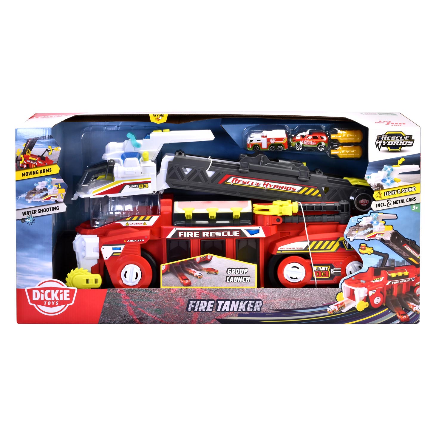 Dickie Fire Tanker Feuerwehr Speelset