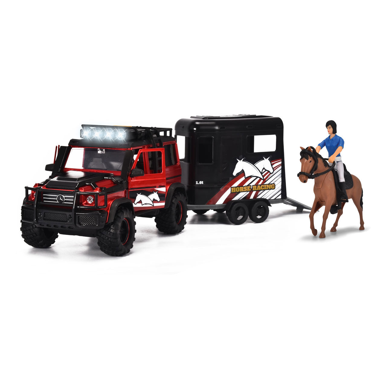 Dickie Jeep mit Pferde -Trailer -Spielset
