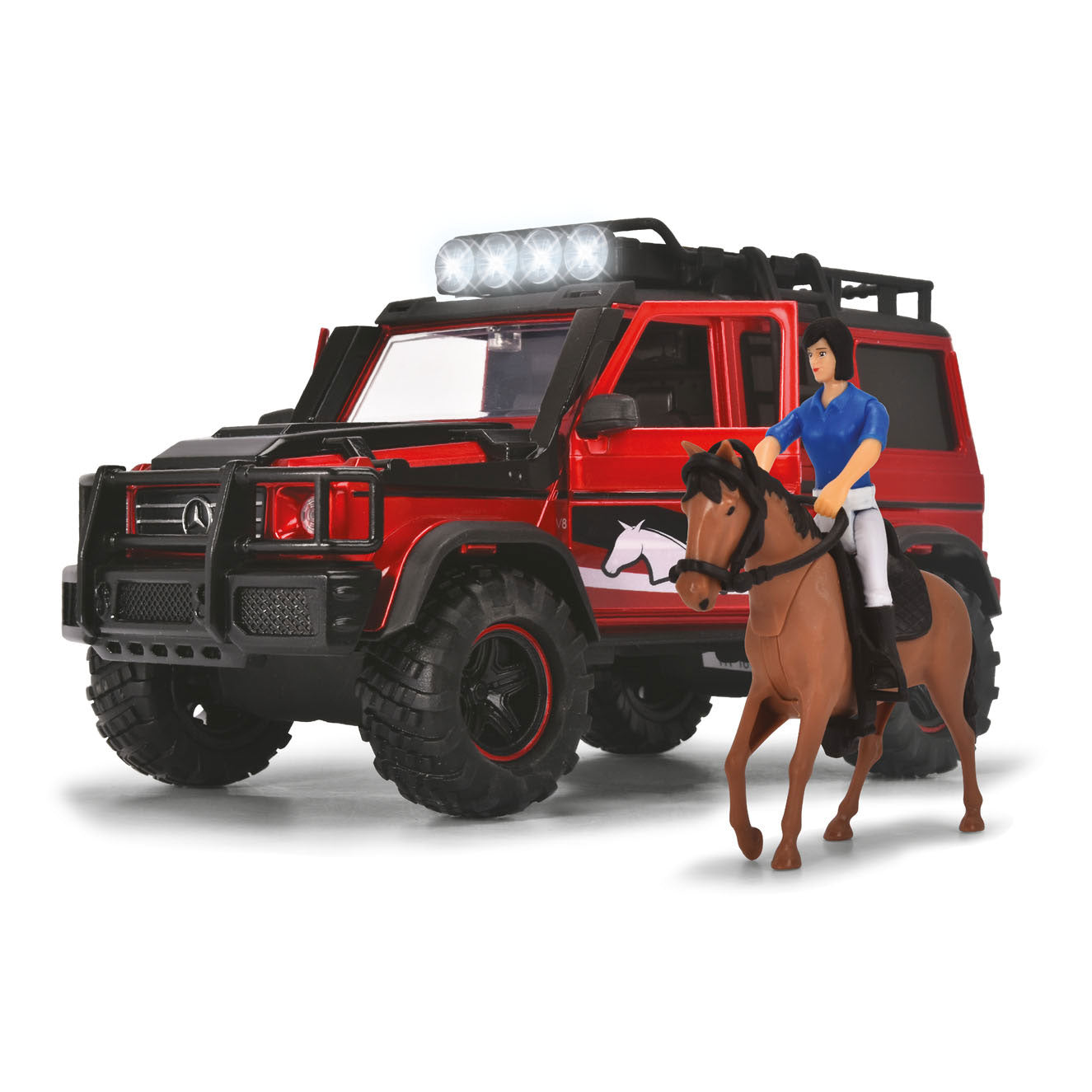 Dickie Jeep mit Pferde -Trailer -Spielset