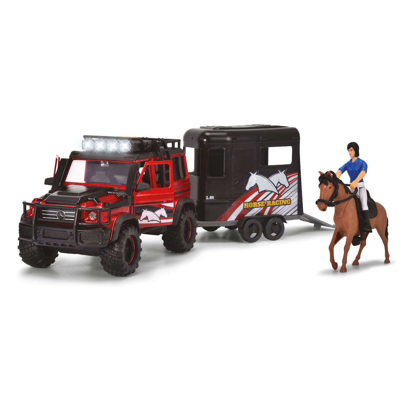 Dickie Jeep mit Pferde -Trailer -Spielset