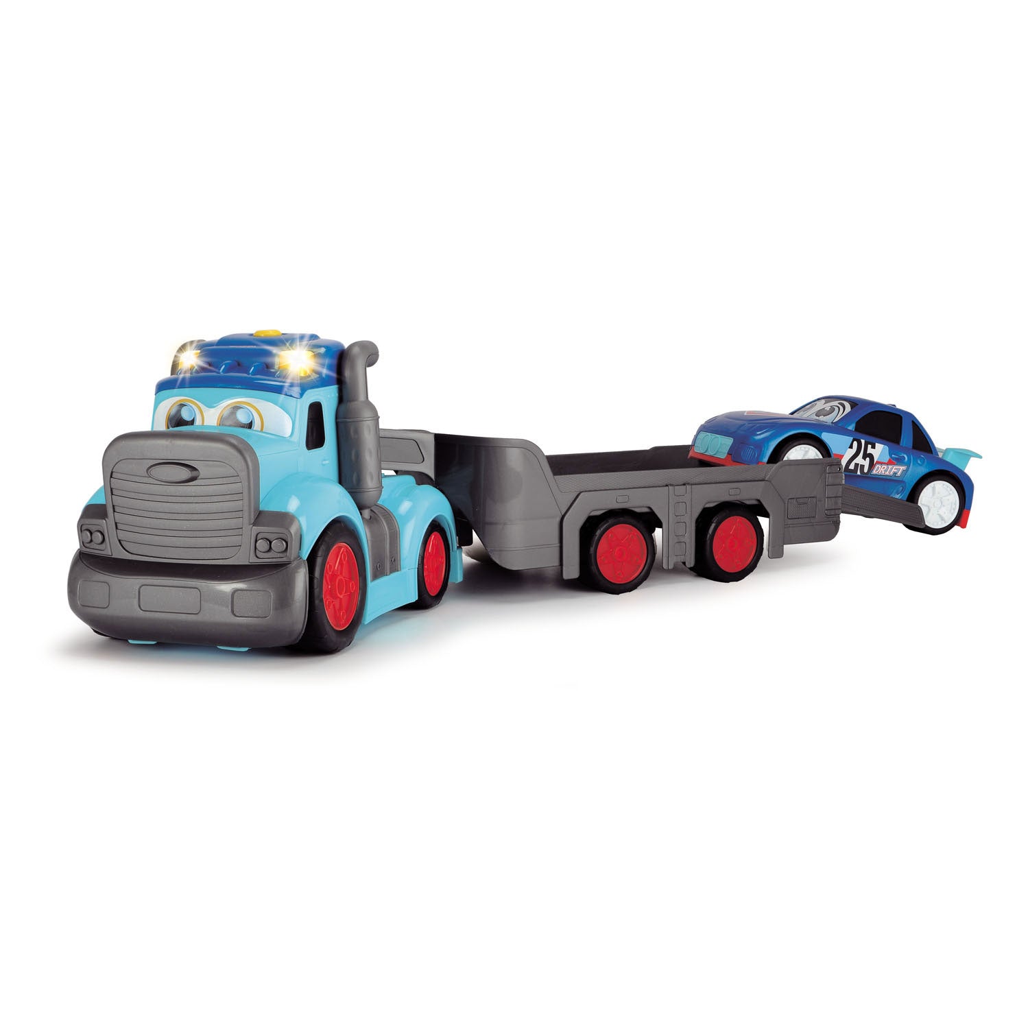Abc Teddi Trucker Transporter mit Rennwagen