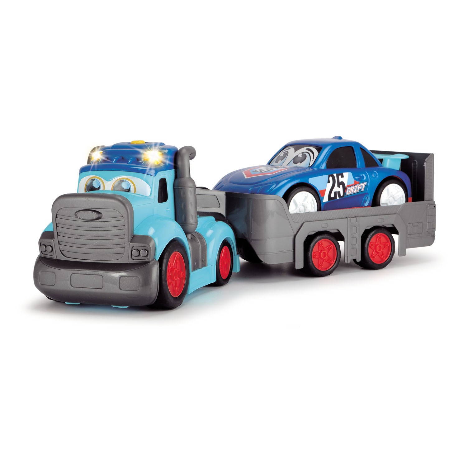 Abc Teddi Trucker Transporter mit Rennwagen