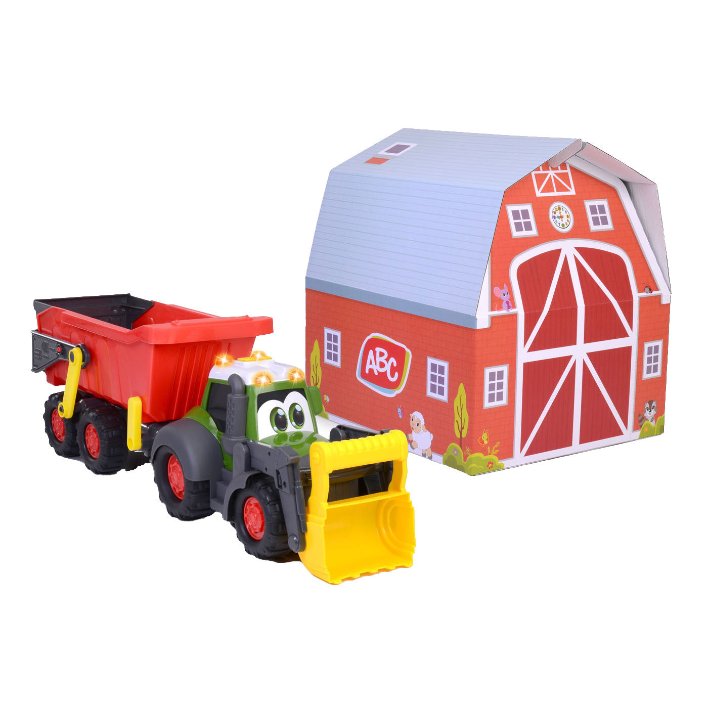 ABC Fendti Traktor mit Anhänger und Farm