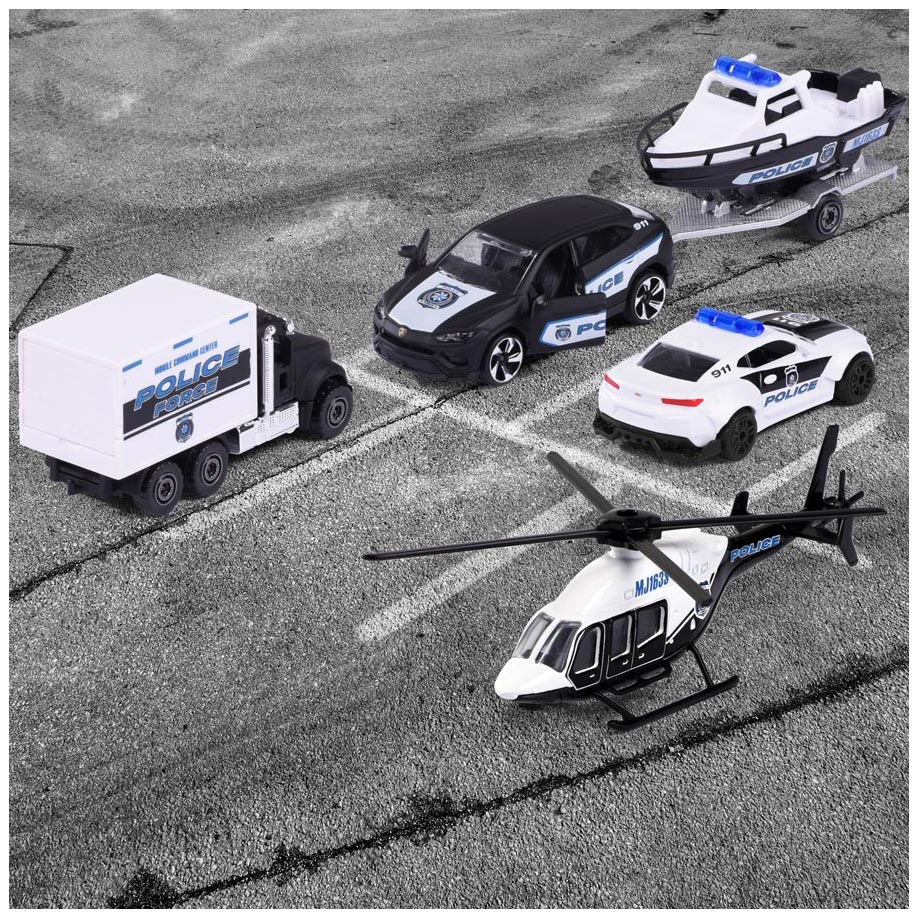 Majorette Police Force Cars Giftpack, 4st.