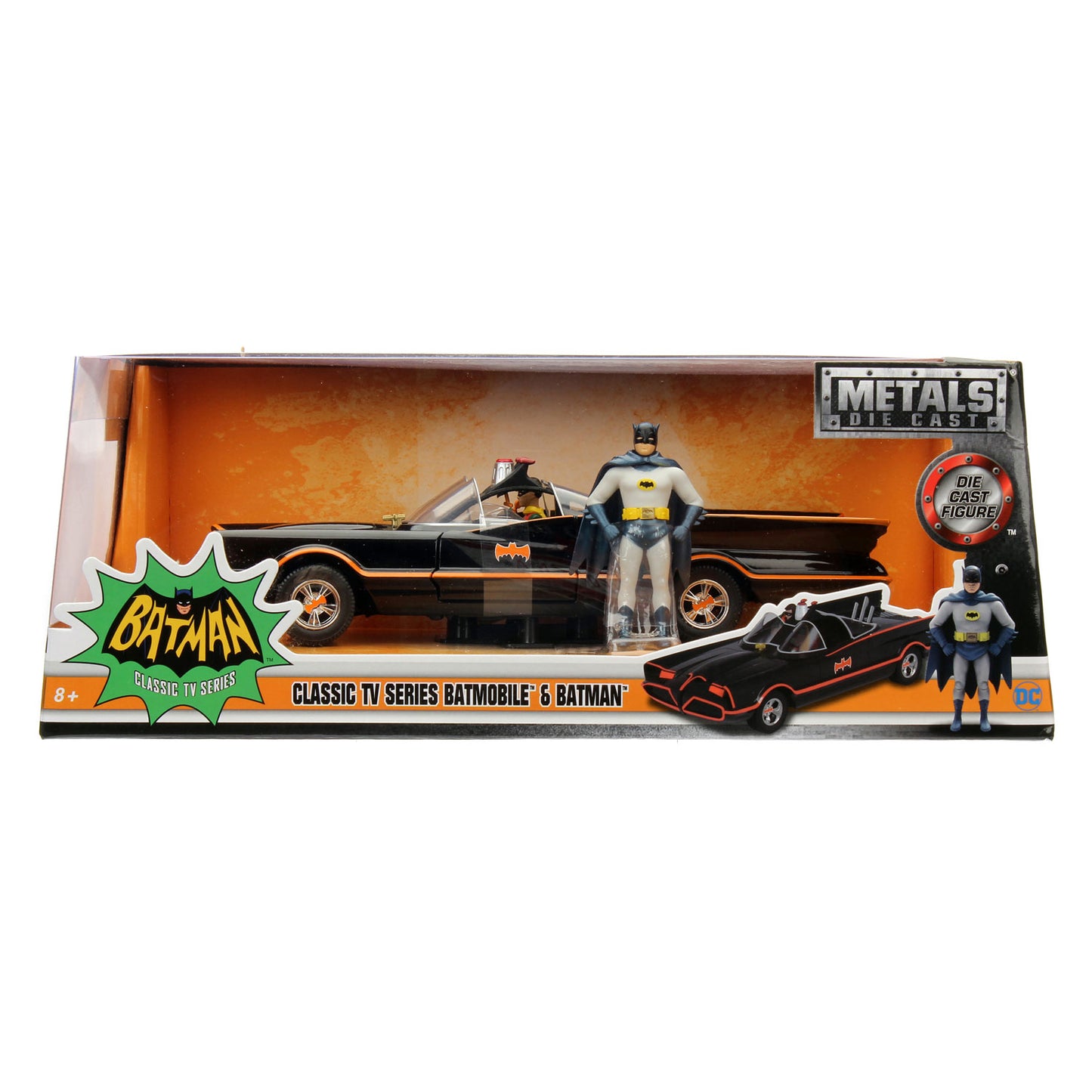 Jada Die Besetzung Batman 1966 Klassiker Batmobil Auto 1:24