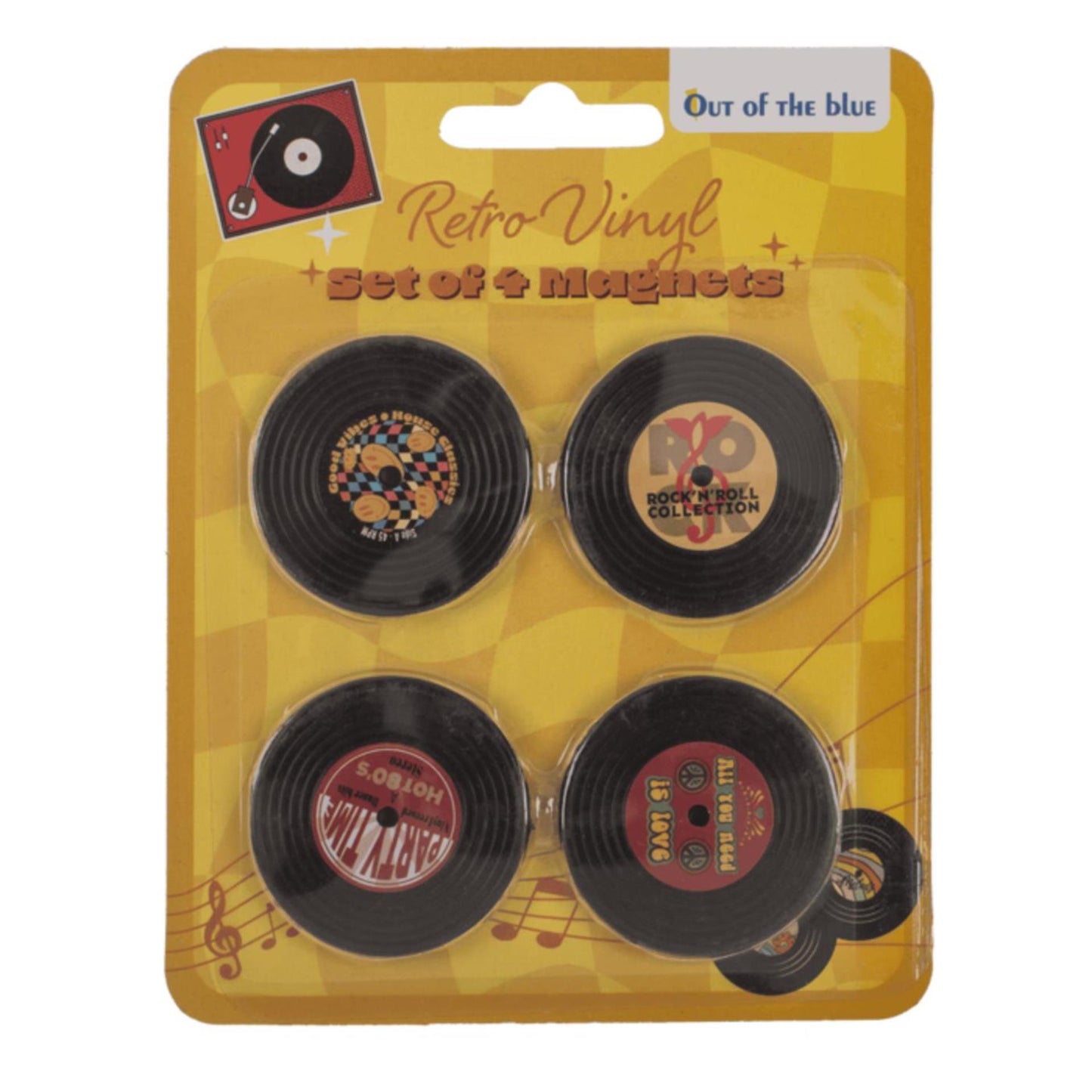 Ootb Kühlschrankmagnete LP 4,2x4,2cm 4er-Set