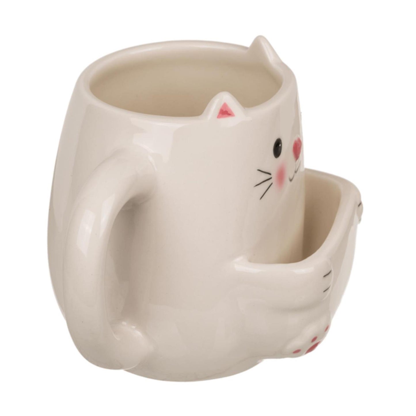 Ootb Becher Katze mit Keksfach 15x9x12cm 450ml