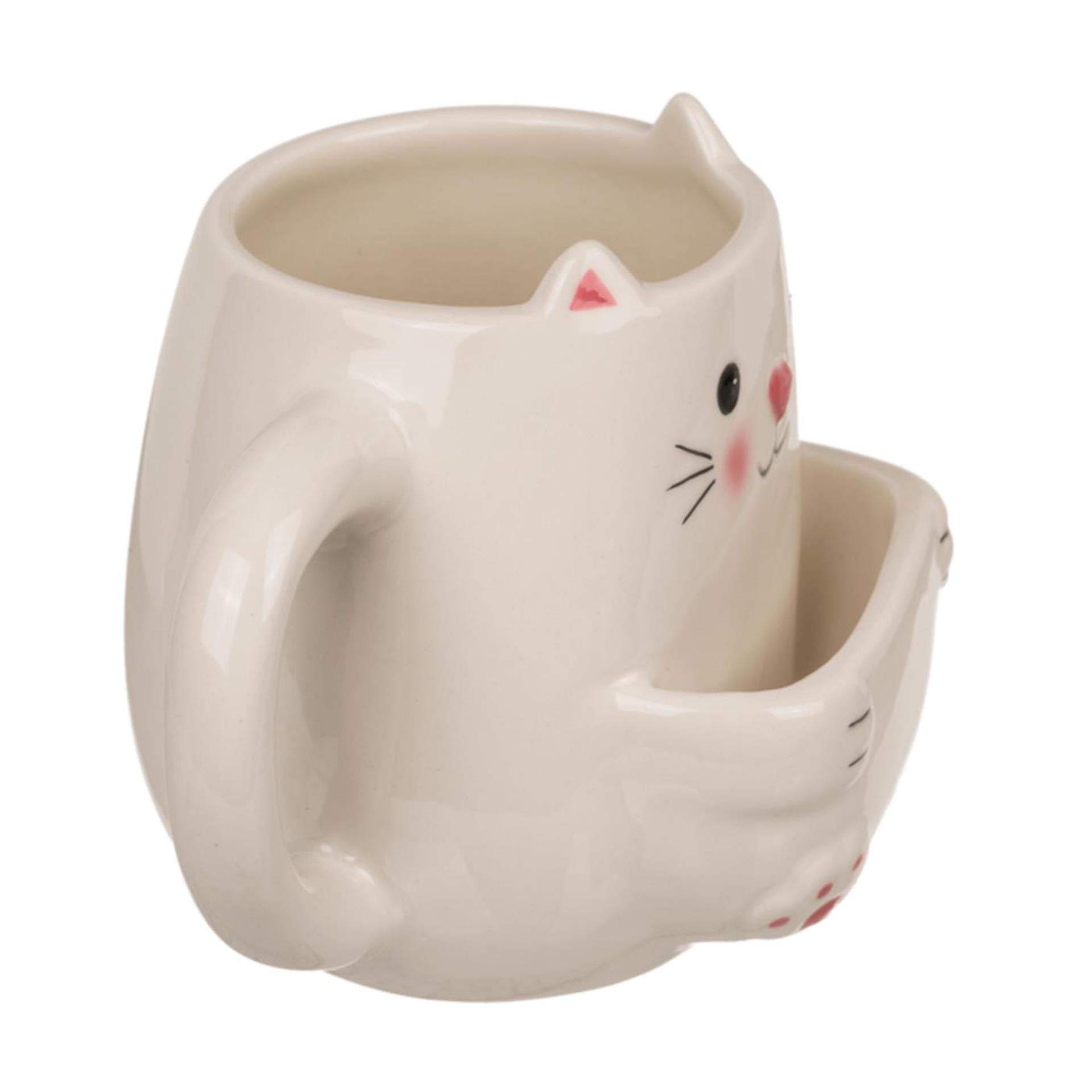 Ootb Becher Katze mit Keksfach 15x9x12cm 450ml