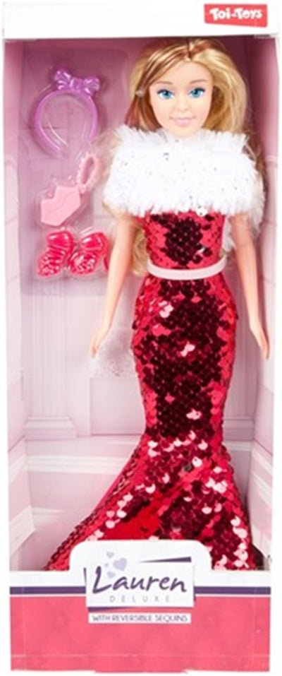 Toi-Toys Lauren Teen Doll Gala mit Pailletten