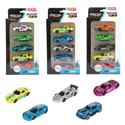 Toi-toys Toi Toys Rallye-Autos 5er-Set aus Metall
