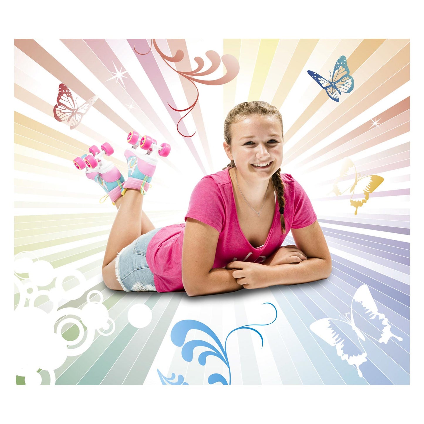 Hudora Verstellbarer Rollschuh Skate-Skatewunder, MT 32-35