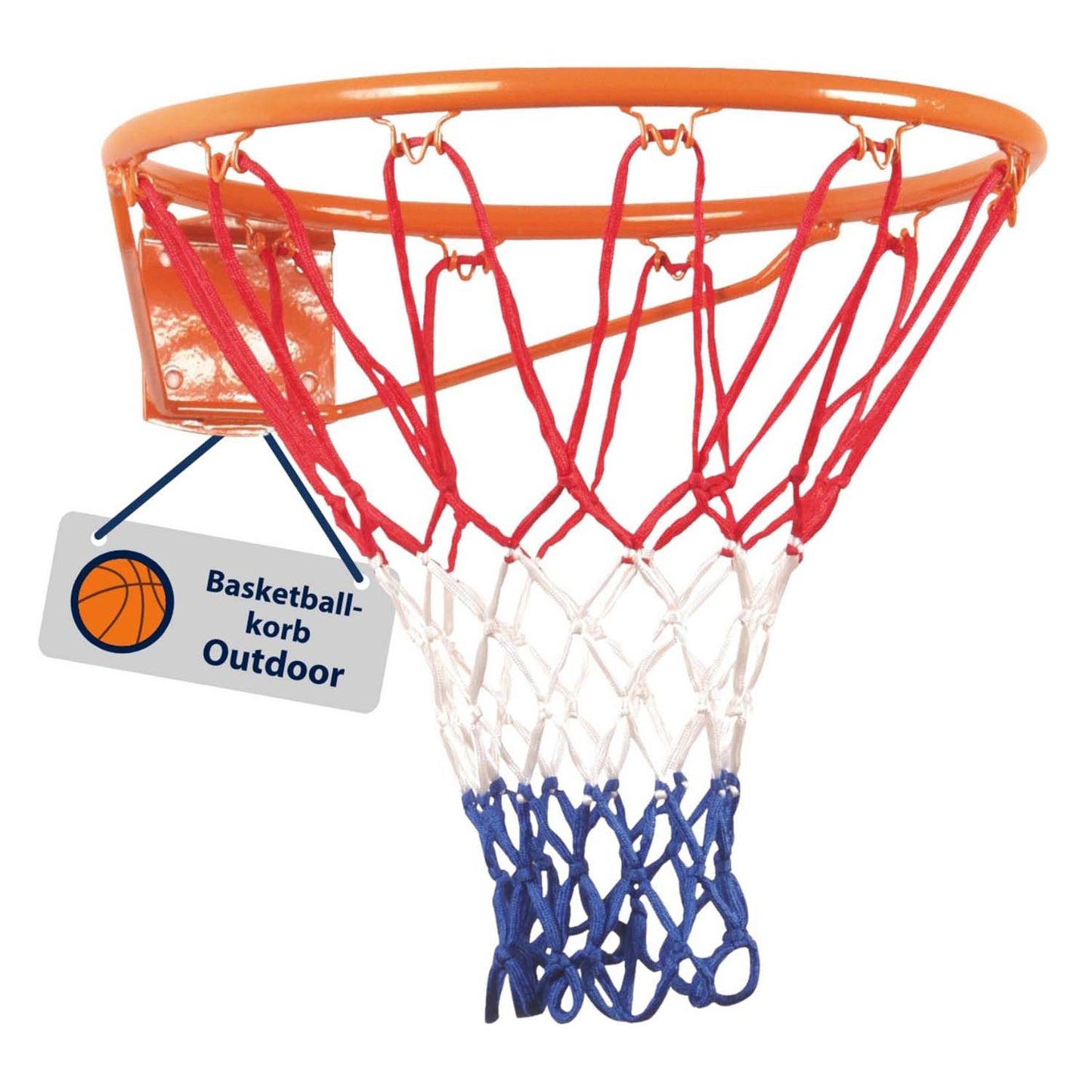 Hudora Basketball Ring Metal mit Netje