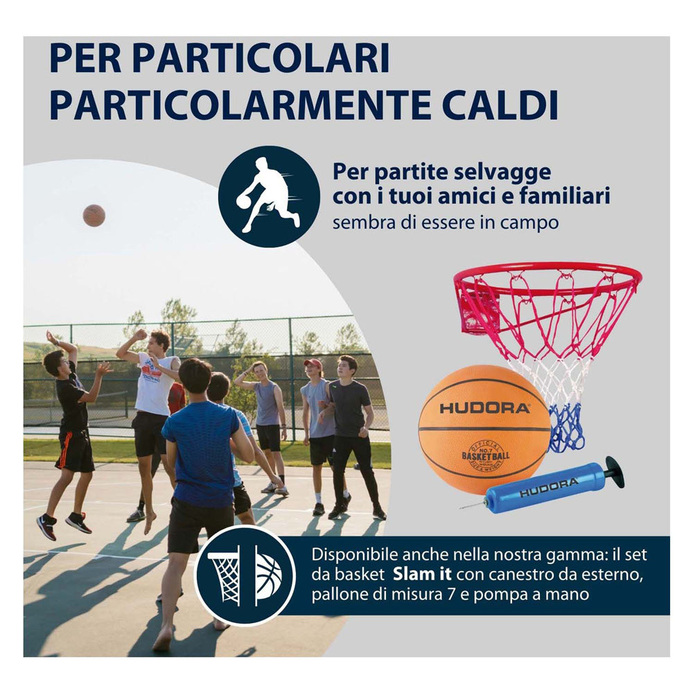 Hudora Basketball Ring Metal mit Netje