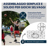 Hudora Basketball Ring Metal mit Netje