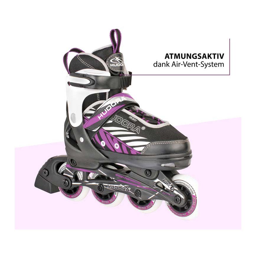 Hudora Skeelers Mia Black Purple, Größe 37-40