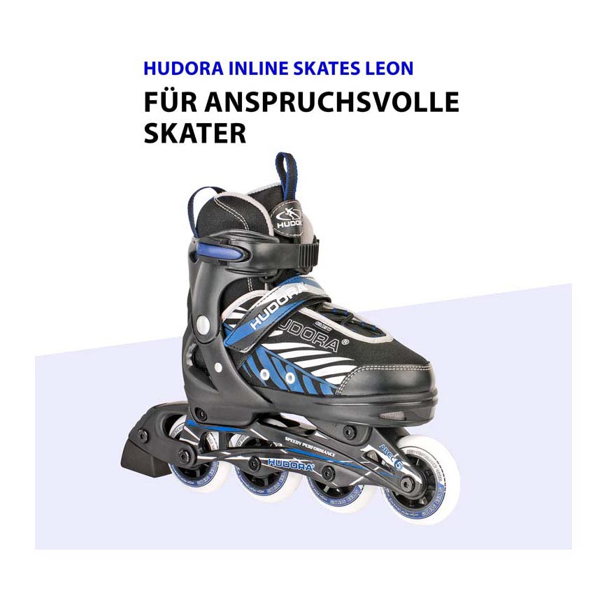 Hudora Skeelers Leon Blauw Black, Größe 37-40