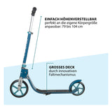 Hudora Hudora Rad Schritt 215 Roller Schritt Azurblau - afbeelding 3