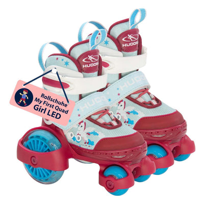 Hudora Roller Skates mein erstes Quad-LED Eenhoorn, Größe 26-29