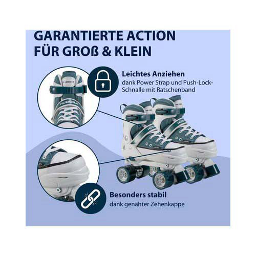 Hudora Roller Skating Sneaker Mitternacht, Größe 36