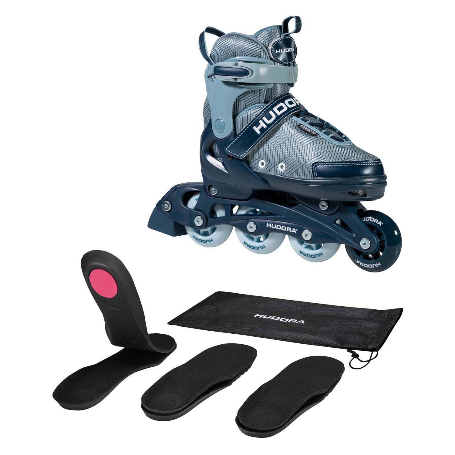 Hudora Inline Skeelers Leon 2.0 Ozean, Größe 37-41