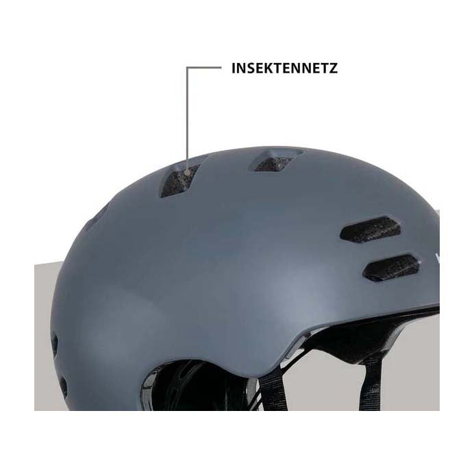 Hudora Skaterhelm Allround Graphit, Größe L (58-61 cm)