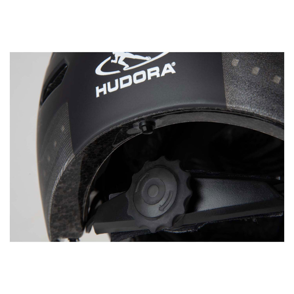 Hudora Skaterhelm mit Ventil und LED Schwarz, Größe M (55-58 cm)