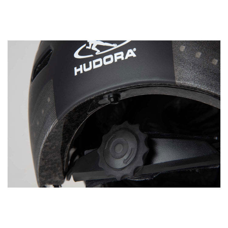 Hudora Skaterhelm mit Kleidung und LED Schwarz, Größe S (53-55 cm)