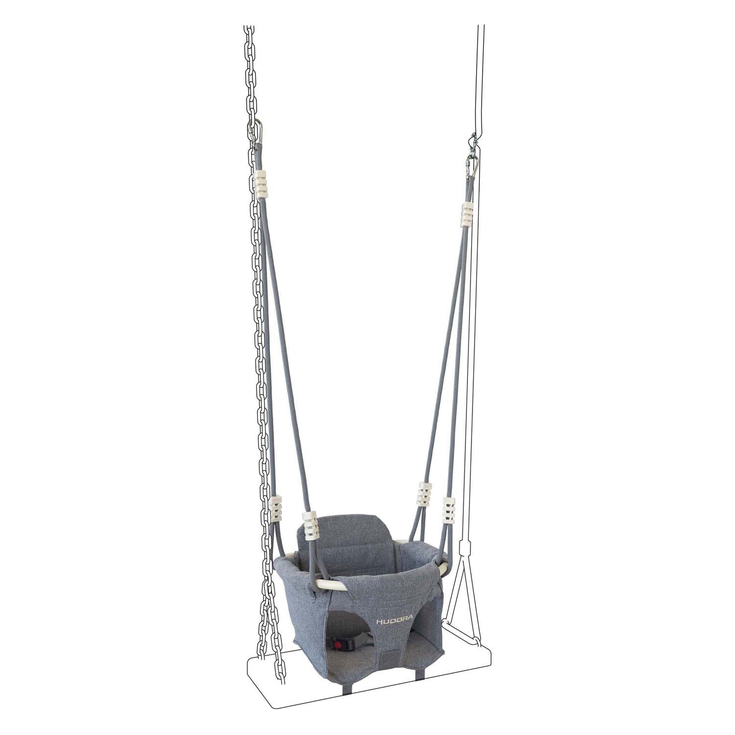 Hudora -Schaukelstuhl Kleinkind Gray