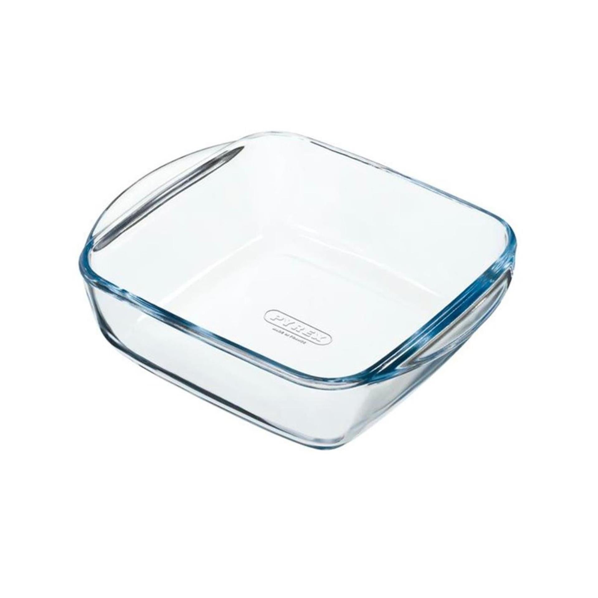 Pyrex Heißluftfritteusen-Auflaufform 25x22x7 cm quadratisch | 2 Stk